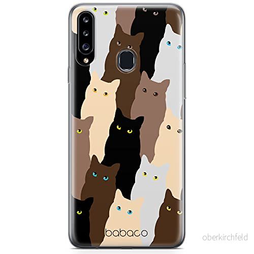 ERT GROUP mobiltelefonfodral för Samsung A20S originalt och officiellt licensierat Babaco mönster Cats 001 optimalt anpassad till formen på mobiltelefonen, fodral tillverkad av TPU plast 5905131056269