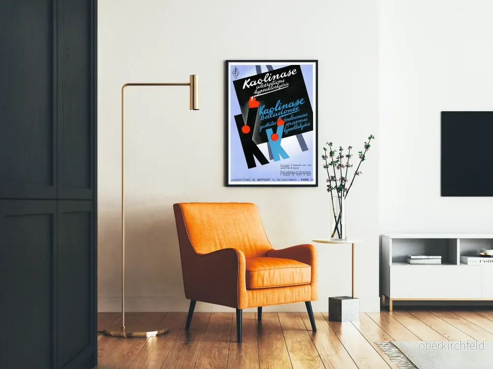 Vintage reklamposter för Kaolinase - Retro väggdekoration - Bild 2