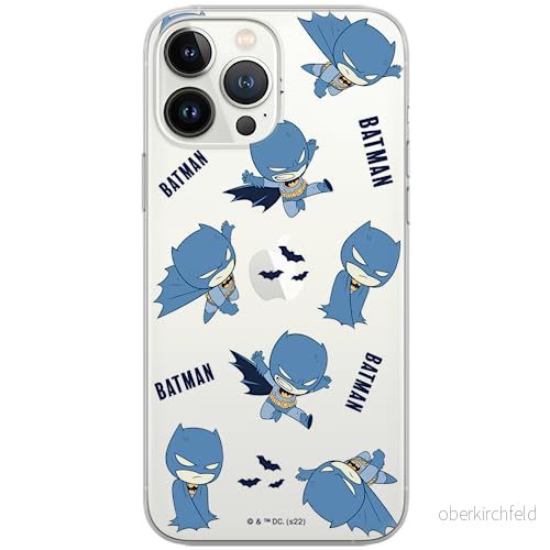 ERT GROUP mobiltelefonfodral för Iphone 13 PRO MAX originalt och officiellt licensierat DC mönster Batman 076 optimalt anpassad till formen på mobiltelefonen, gedeeltelijk transparant 5905131507563